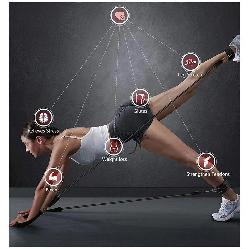 it Elásticos Extensor + Miniband 17 Peças – Treino Completo, Portátil e Progressivo