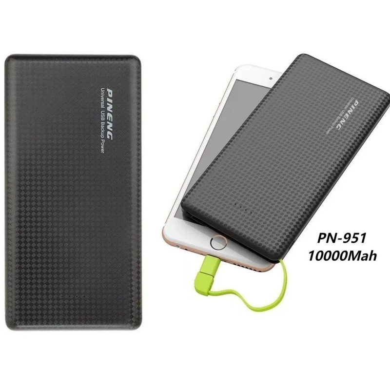 Power Bank 20000 mAh PN-959 – Carregador Portátil Rápido USB / Entrada Tipo-C e USB-A
